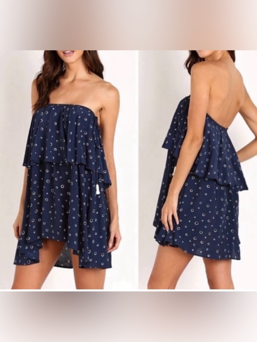 faithfull the brand xs/s 
strapless dress